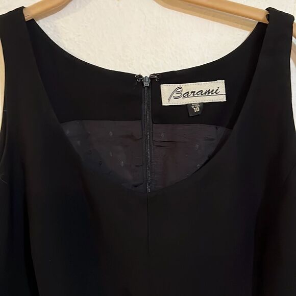 Barami Vintage Little Black Scoop Neck Sheath Dress Made in the USA Size 10 - Picture 4 of 4